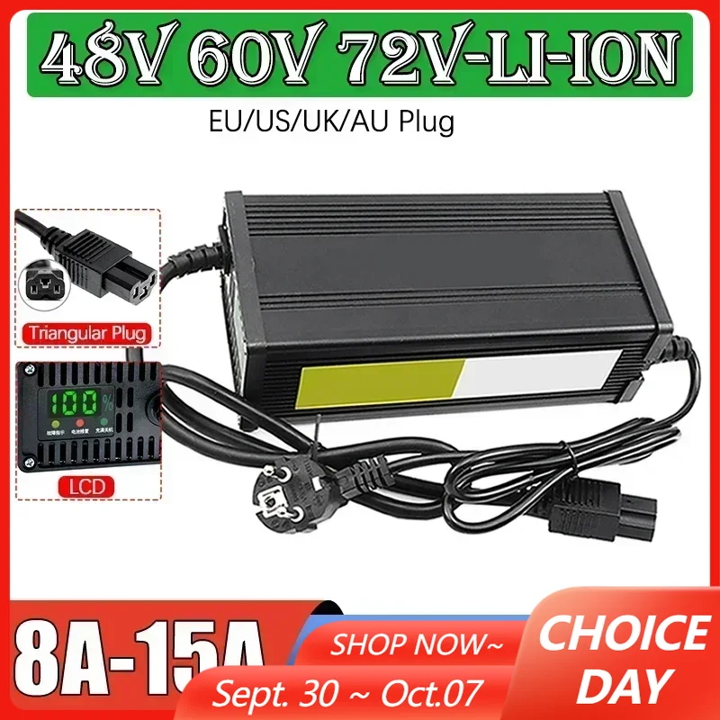 48V 60V 72V Electric Vehicle L - 72V 15A Fast Charger ulasan dan harga
